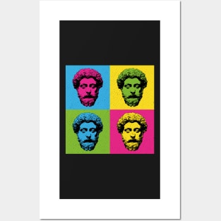 Stoicism Philosopher King Marcus Aurelius Pop Art Posters and Art